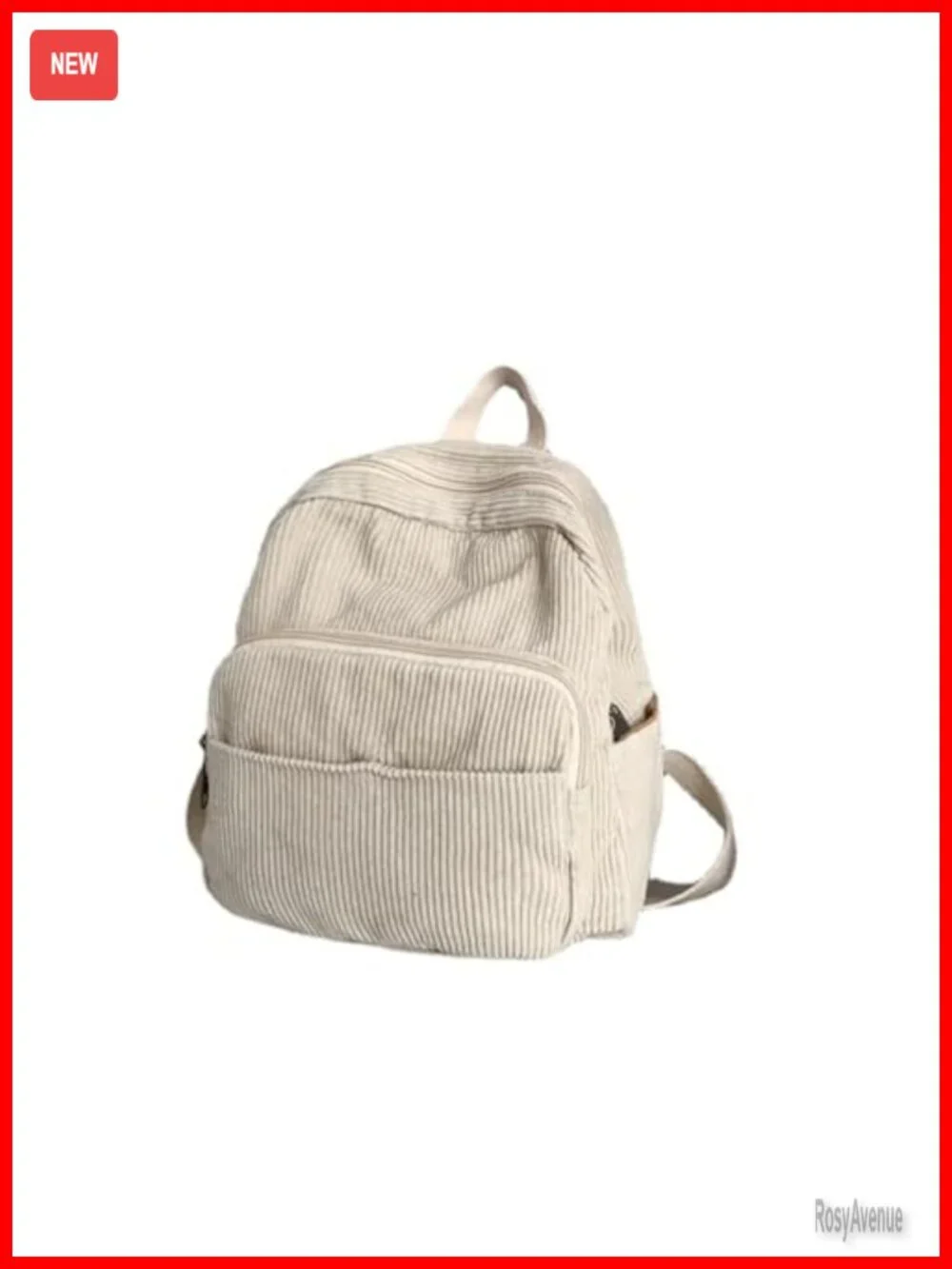 Corduroy Mini Backpack Purse for Women Travel Aesthetic Daypack